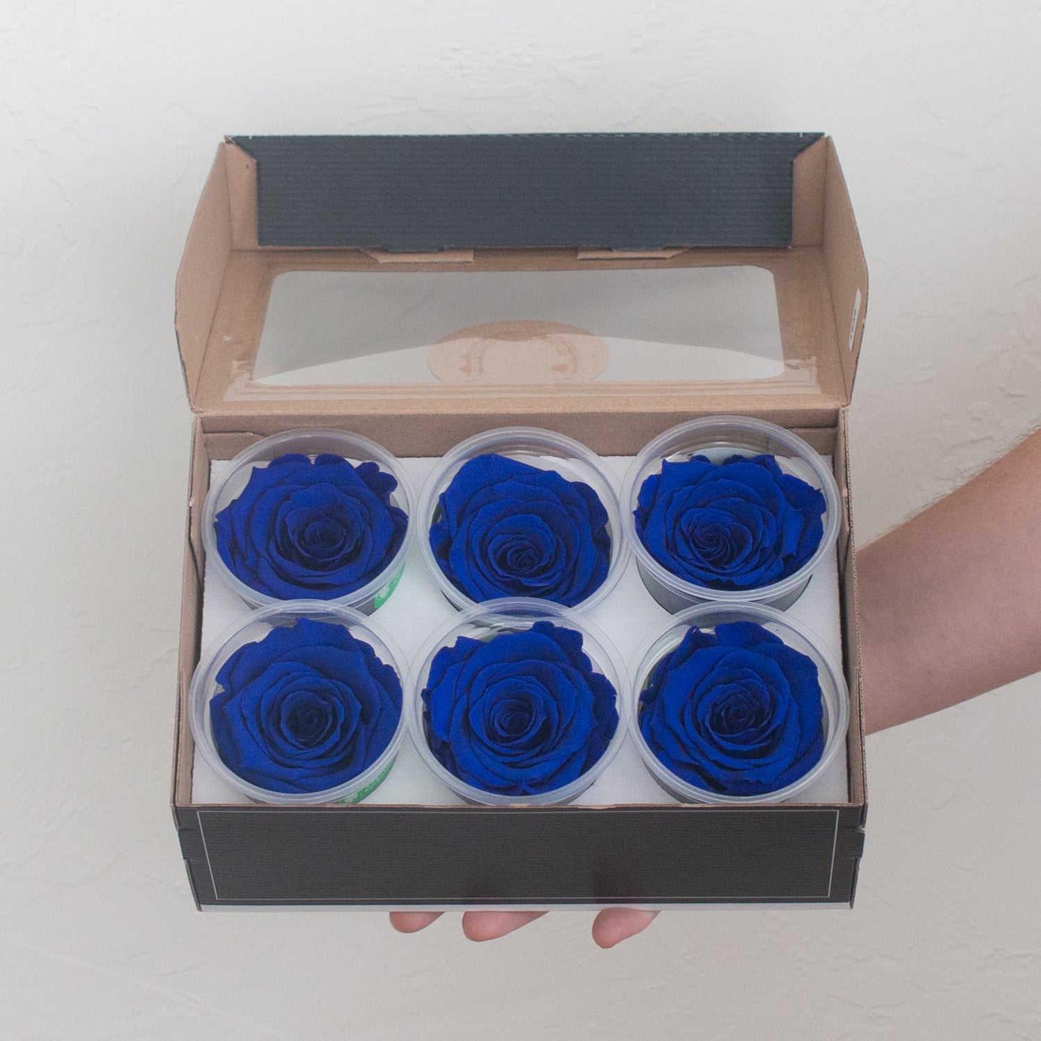 Preserved Roses in Deep Blue Flower Moxie DIY Wedding Flower