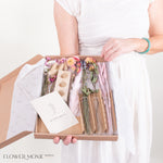 Pink Dried Flower Bud Vase Set