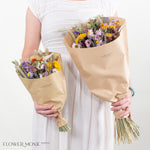 dried wildflower bridesmaid bouquet