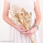White Boho Wildflower Dried Bouquet