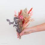 dried pink flower bouquet