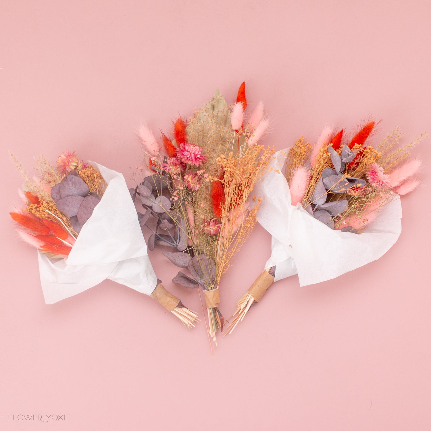 Dried Posey Bridesmaid Bouquet