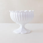 White Lace Chalice Plastic Compote