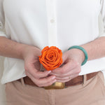 Sunset Orange Preserved Roses