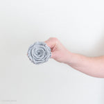 gray preserved roses