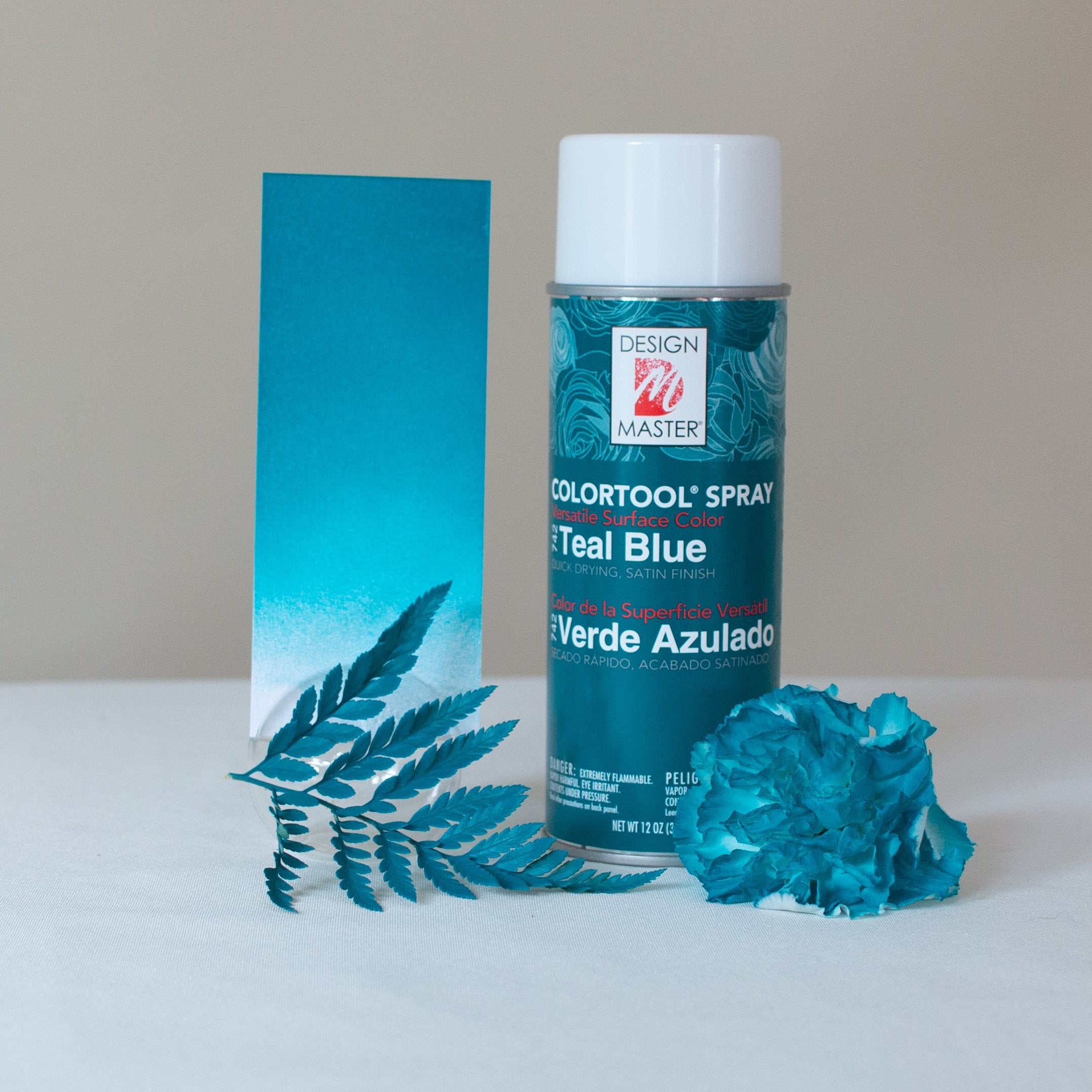 Teal Blue Design Master Floral Spray Paint, Flower Moxie