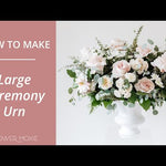 White Designer Resin Urn