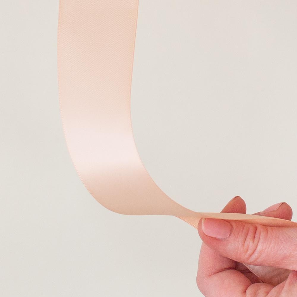petal peach satin ribbon