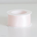 bleached rose double faced satin ribbon