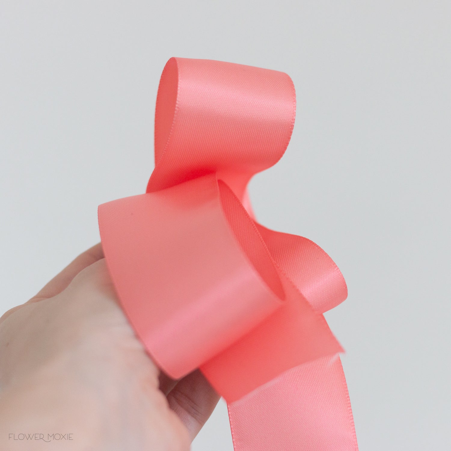 Soft Coral Double-Faced Satin Bouquet Ribbon – Flower Moxie Supply