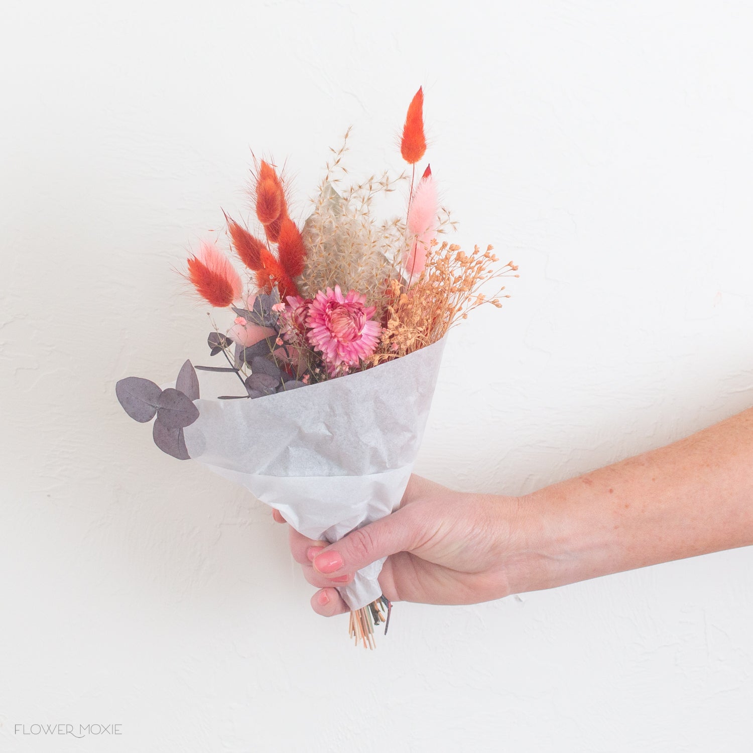Dried Posey Bridesmaid Bouquet