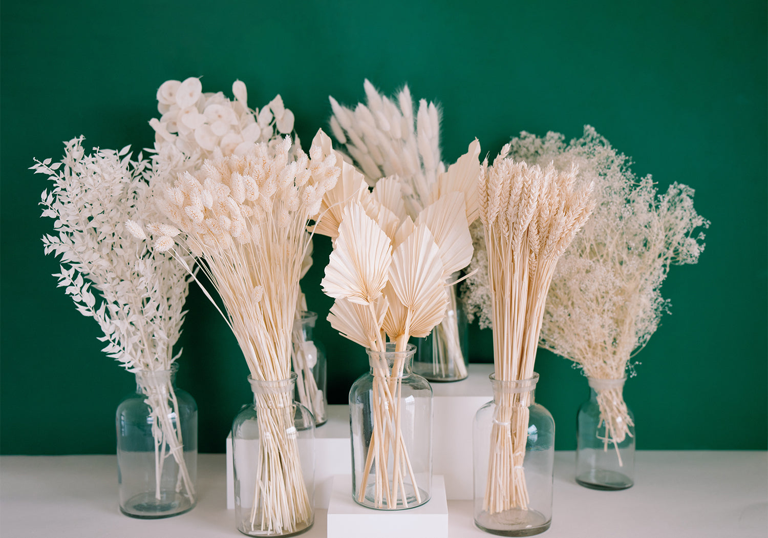 DIY Wedding Floral Supplies, Dried Flowers, Cheap Vases