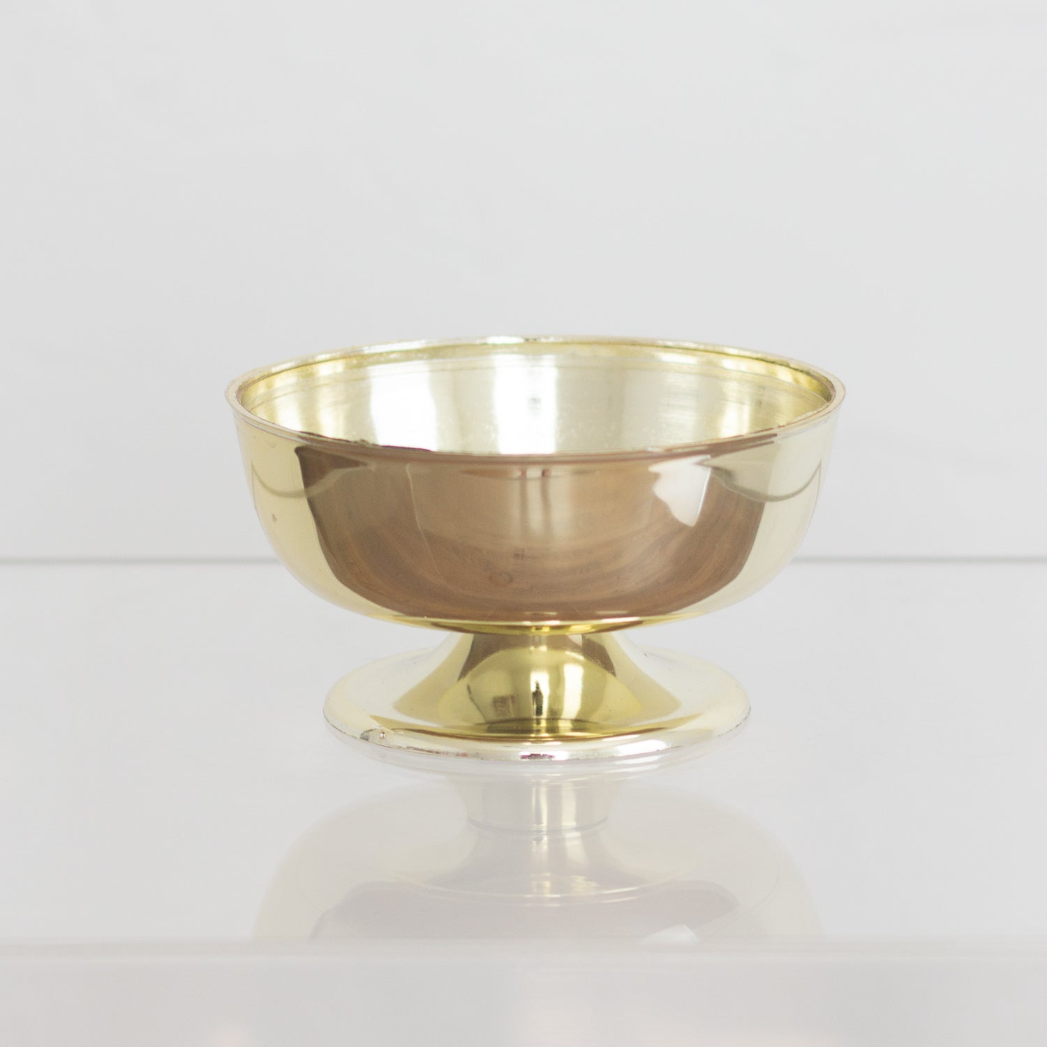 Classic Gold Plastic Mini Compote Vase | Flower Moxie | DIY Wedding ...