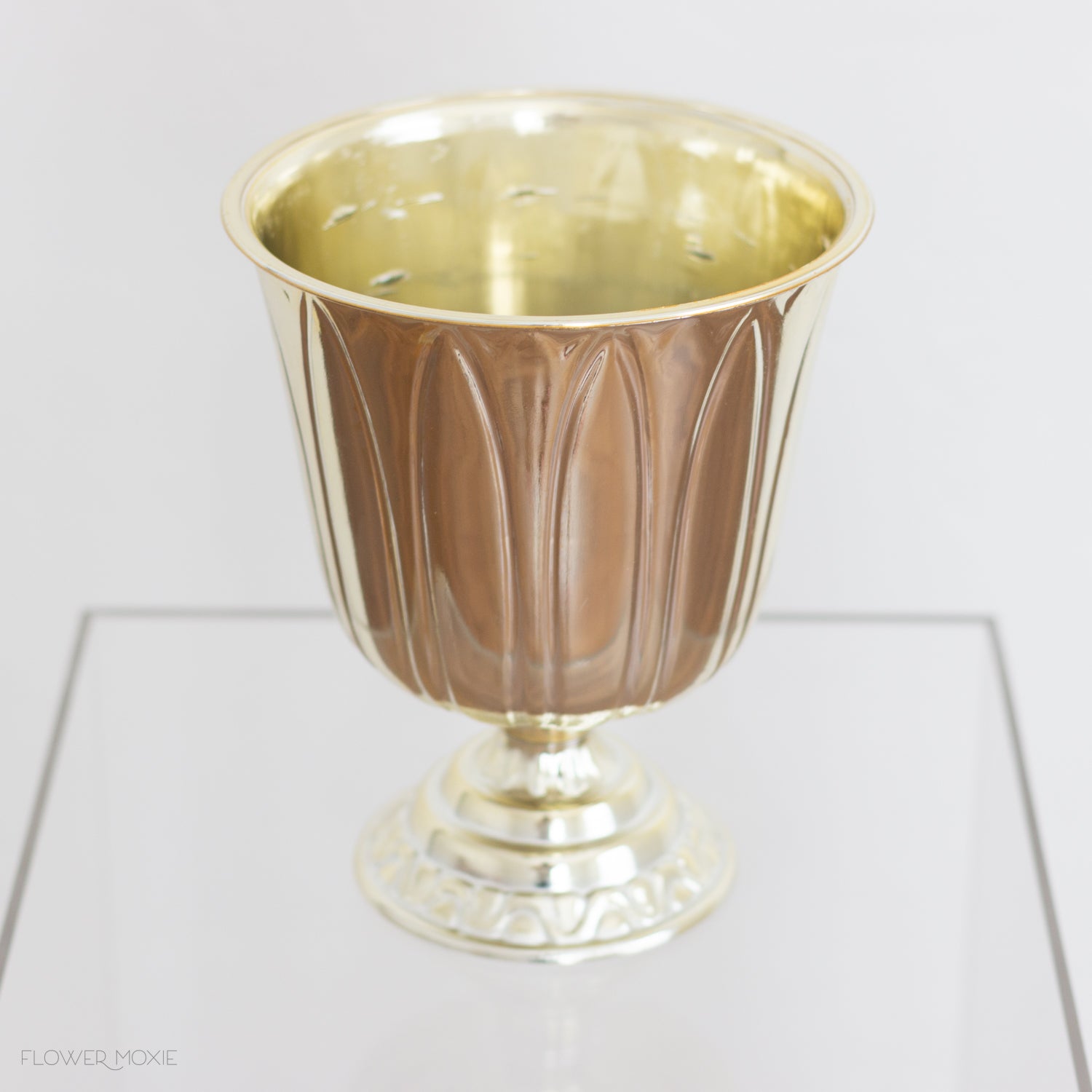 gold plastic decorative urn