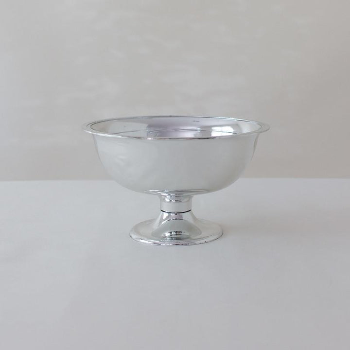 Classic Silver Plastic Compote Vase | Flower Moxie | DIY Wedding ...