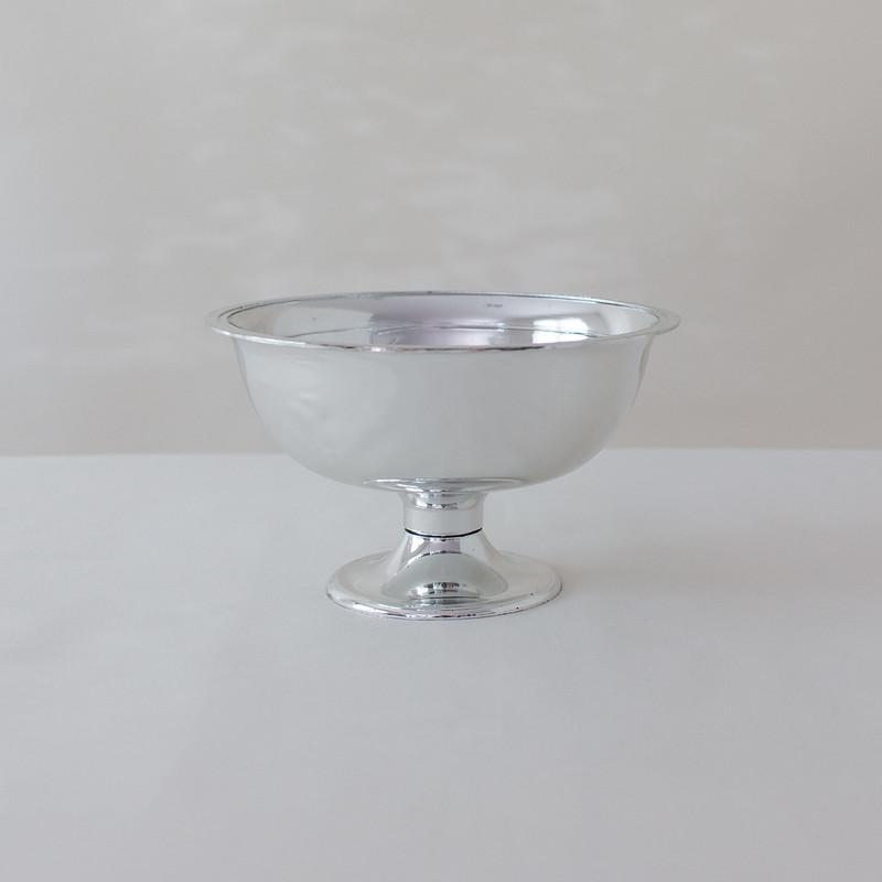 Classic Silver Plastic Compote Vase | Flower Moxie | DIY Wedding ...