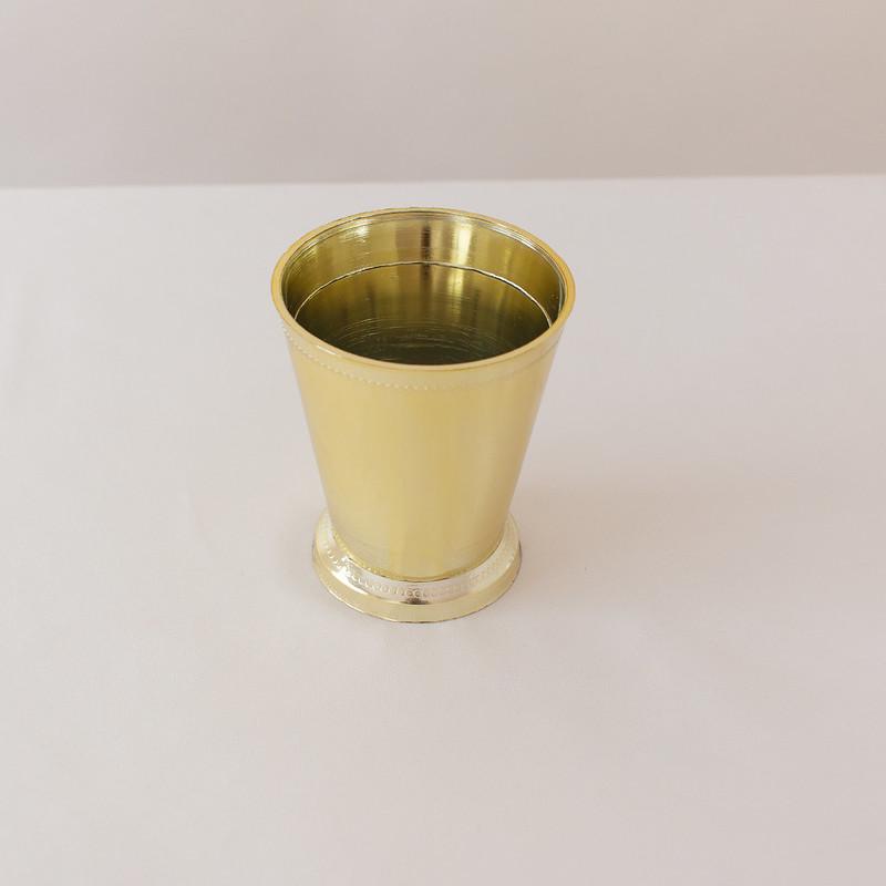 Gold Mint Julep Plastic Cups 