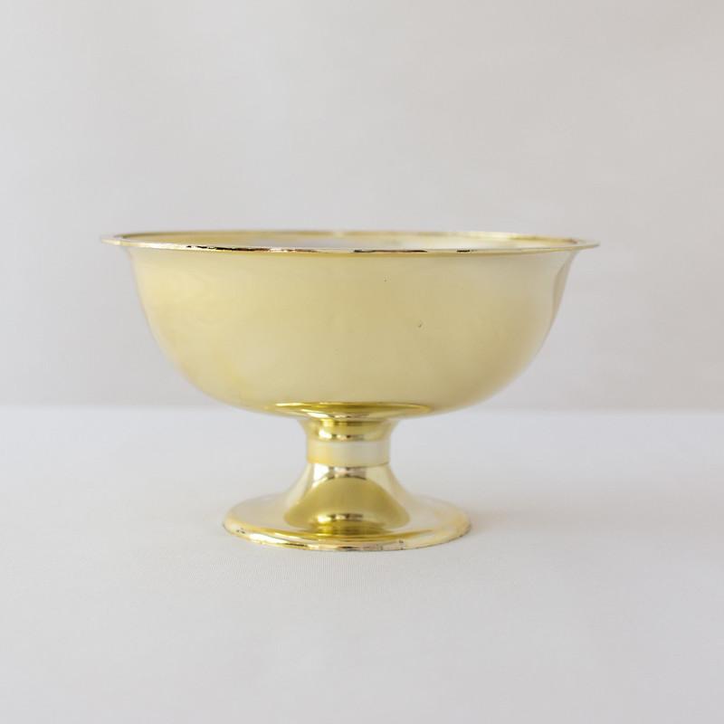 Classic Gold Plastic Compote Vase | Flower Moxie | DIY Wedding – Flower ...