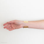 1.5" smooth brass cuff bracelet