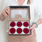 Deep Red Preserved Roses