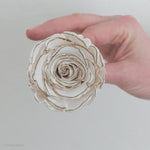 ivory and gold preserved rose