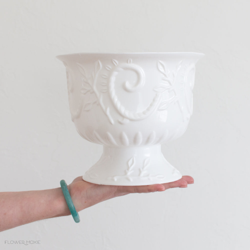 White 9" Revere Bowl Urn