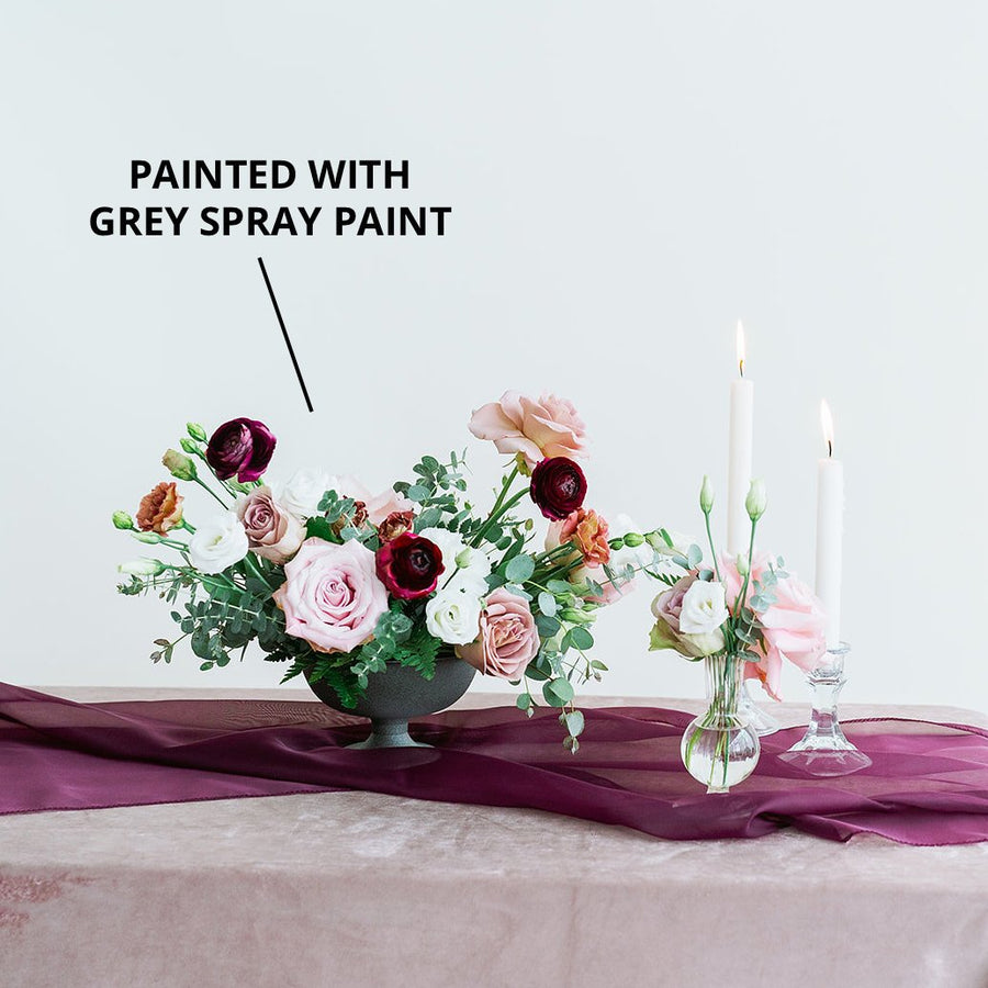 Classic Gold Plastic Compote Vase | Flower Moxie | DIY Wedding – Flower ...