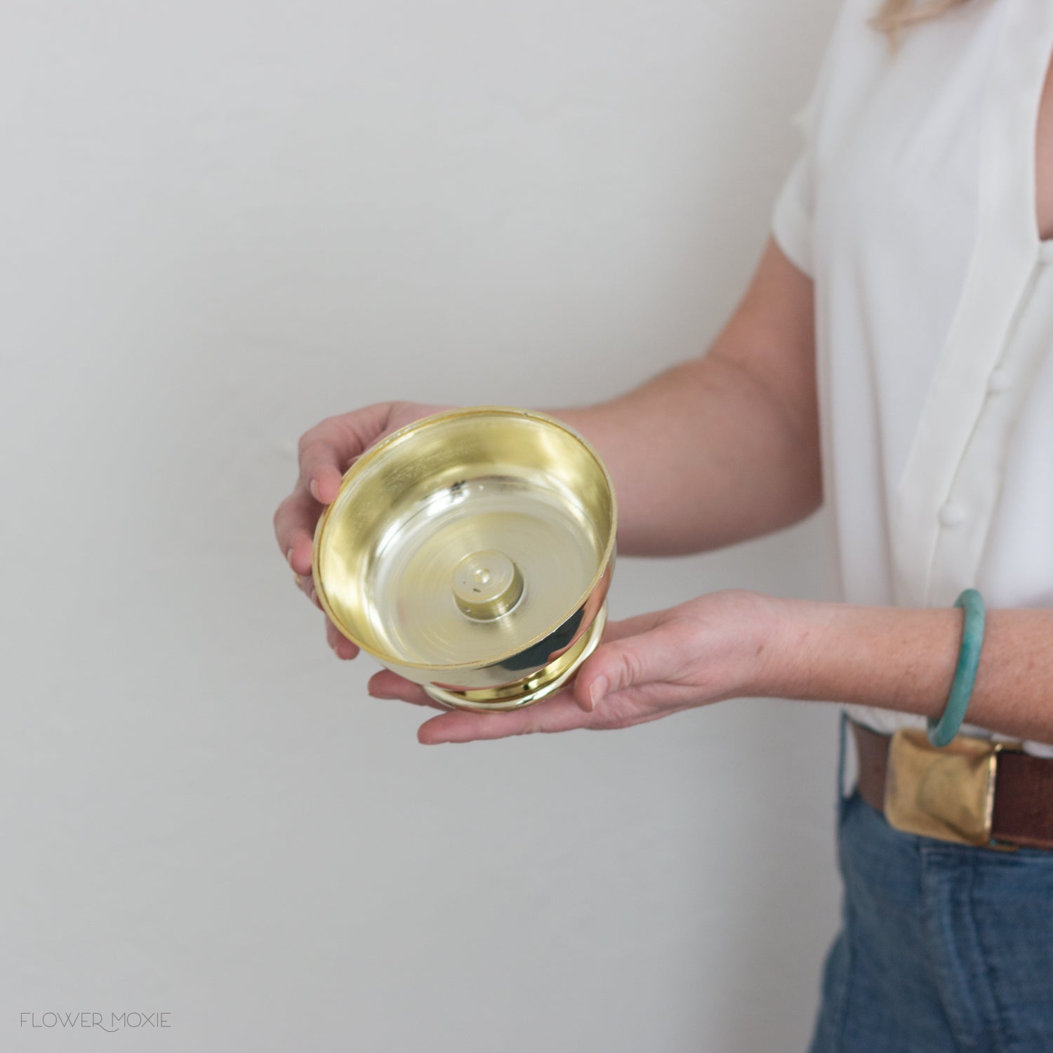 Classic Gold Plastic Mini Compote Vase | Flower Moxie | DIY Wedding ...