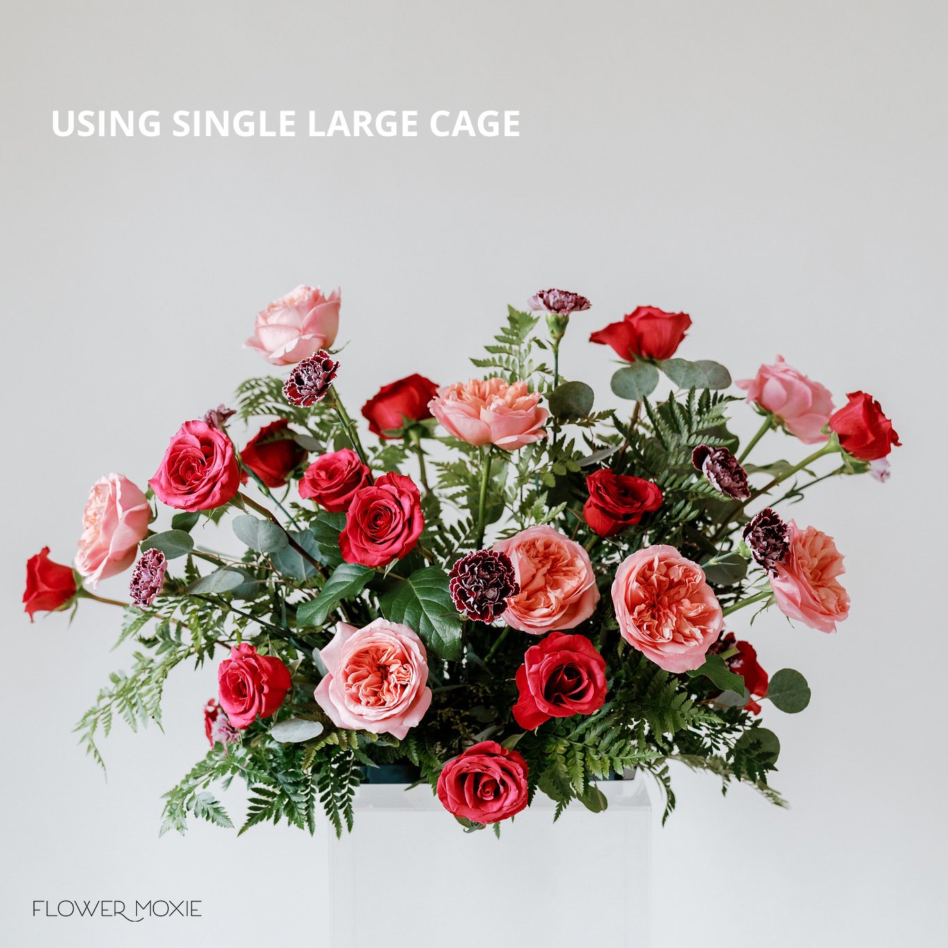 Jumbo Cage Extra-large cage filled with Oasis Standard Floral Foam.