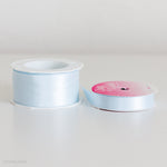 pale blue double faced satin ribbon