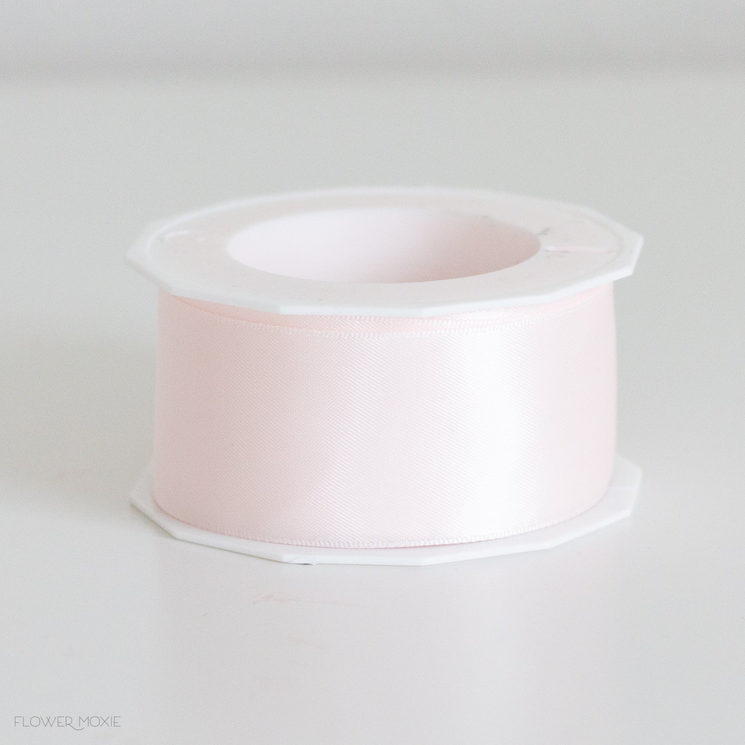 bleached rose double faced satin ribbon