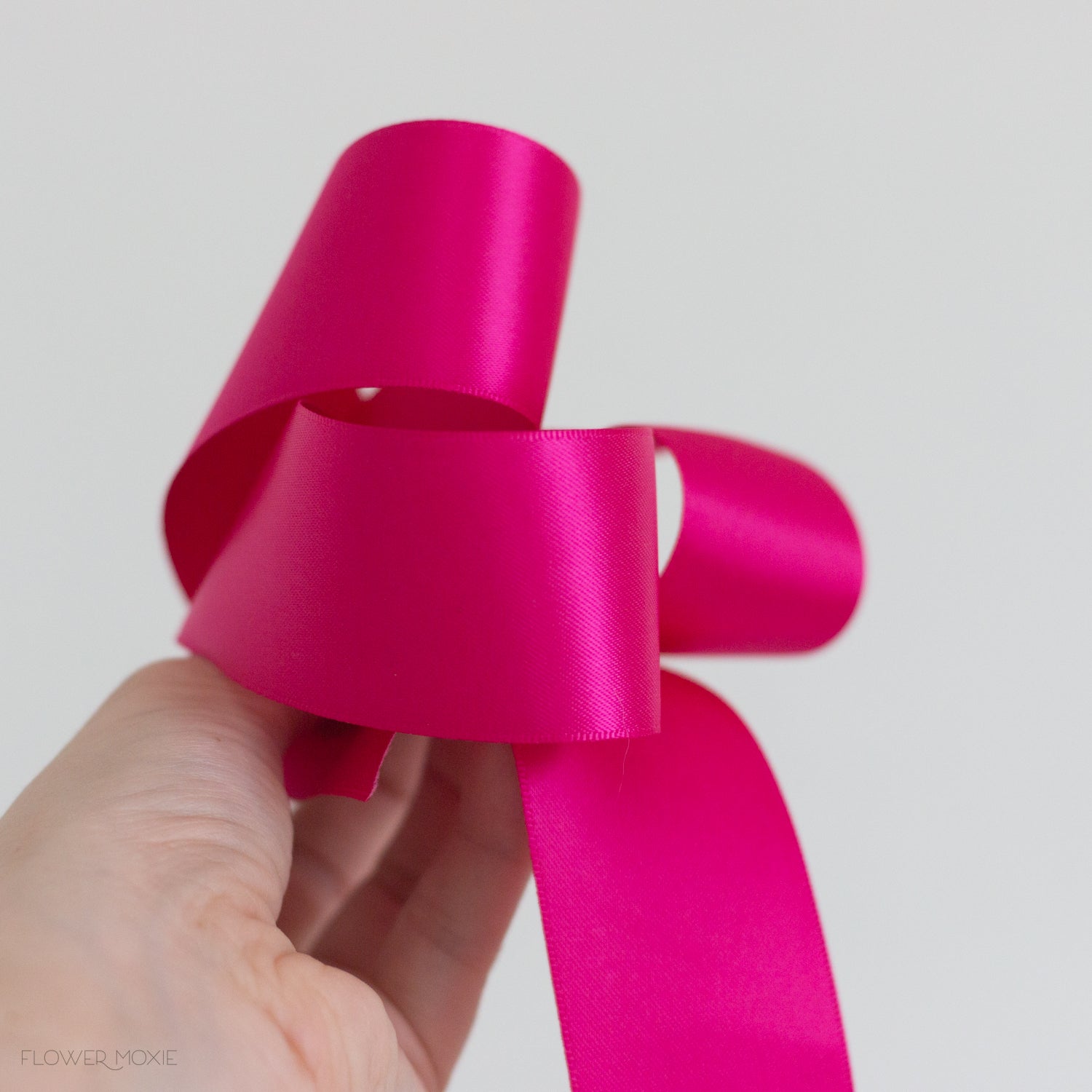 azalea pink satin ribbon for bouquets
